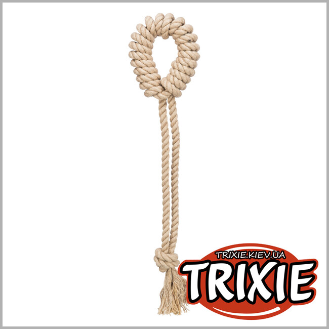 ТРИКСИ Украина - Веревочное кольцо Trixie 34887 на канате (конопля/хлопок), 50см