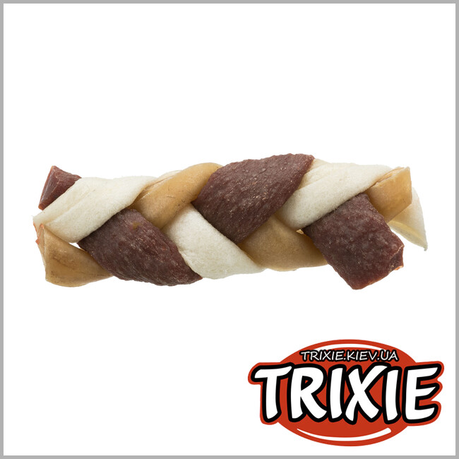 ТРИКСИ Украина - Лакомство для собак Trixie 31474 Плетеная палочка Denta Fun 30g 100шт / 3кг