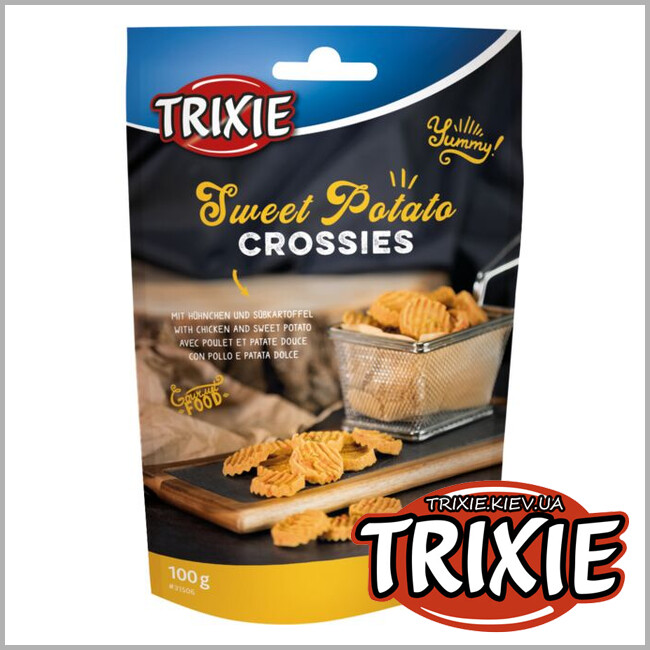 ТРИКСИ Украина - Лакомство для собак Sweet Potato Crossies TRIXIE (100 г)