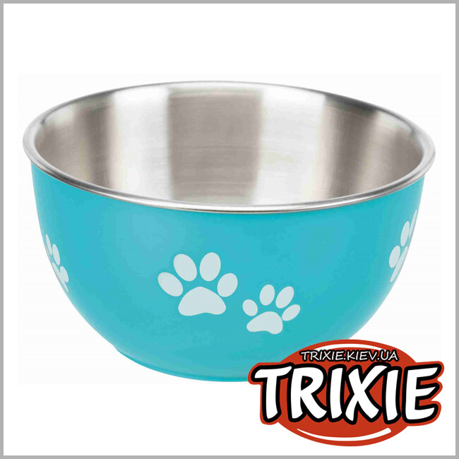 ТРИКСИ Украина - Миска с крышкой Fresh Feed-TRIXIE (сталь+пластик, 0.6 л/ø 13 см)
