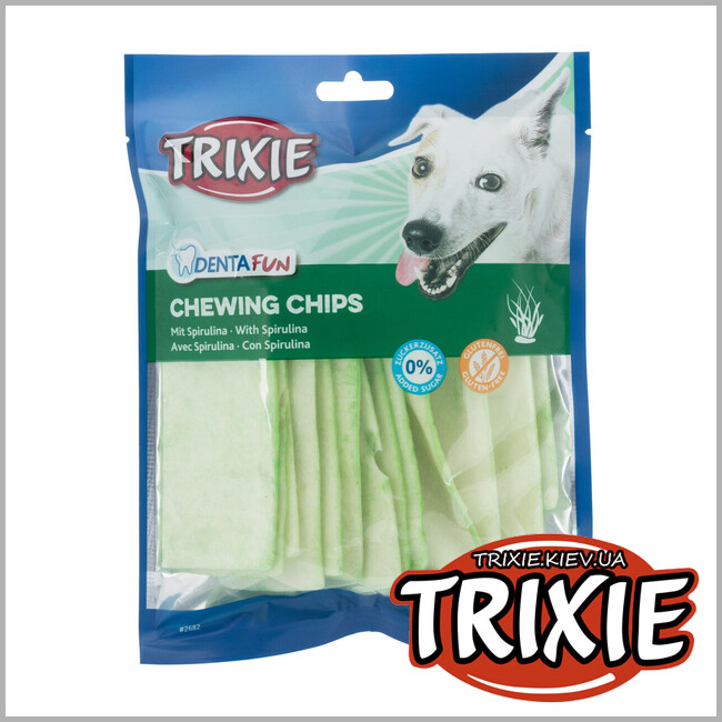 ТРИКСИ Украина - Лакомство для собак Trixie 2682 Spirulina Chewing Chips Trixie 100г