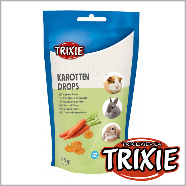 ТРИКСИ Украина - Морковные дропсы TRIXIE Vitamin drops (морковь 75g)