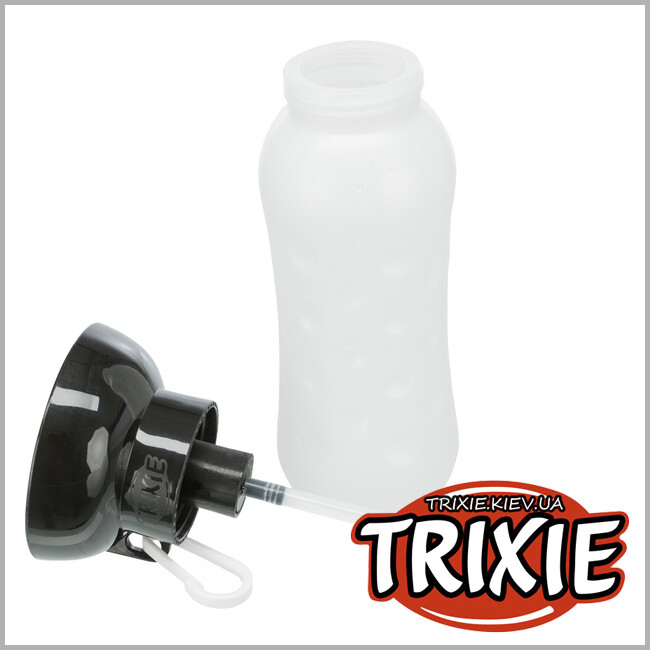 ТРИКСИ Украина - Бутылка дорожная с поилкой TRIXIE Bottle with Drinking Bowl (550ml)