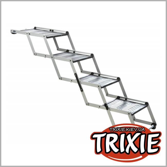 ТРИКСИ Украина - Лесница TRIXIE д/животных (4 ступени,алюминий/пластик/резина)