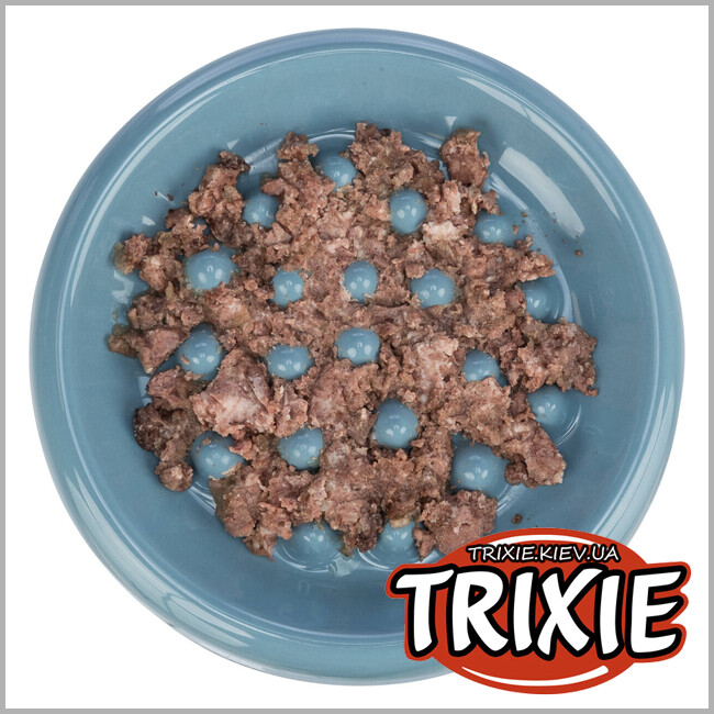 ТРИКСИ Украина - Керамическая миска для медленного кормления Trixie Slow Feeding Ceramic Bowl (керамика 0.25L / 18см)