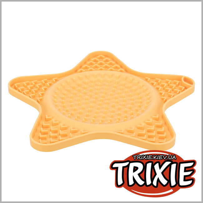 ТРИКСИ Украина - Коврик для лакомства "Lick'n'Snack" Trixie 34982 (силикон), 23.5см, оранж.