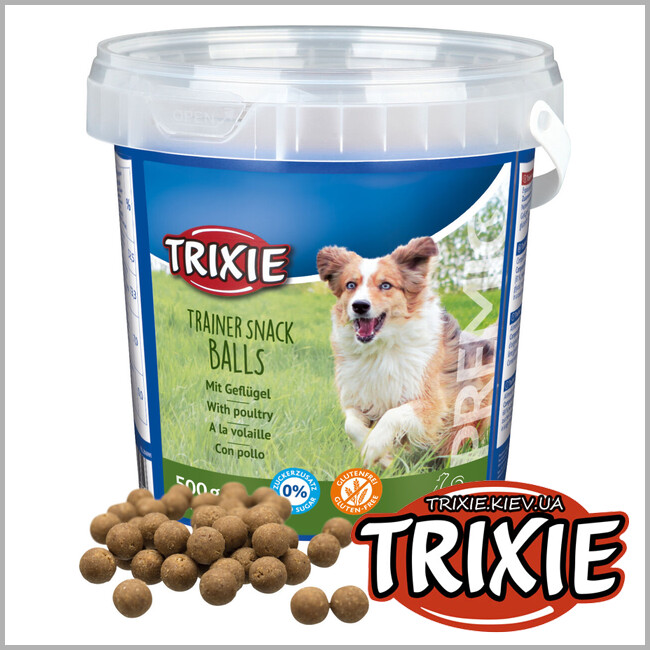 ТРИКСИ Украина - Лакомство для собак Trixie 31805 Trainer Snack Balls птица 500г
