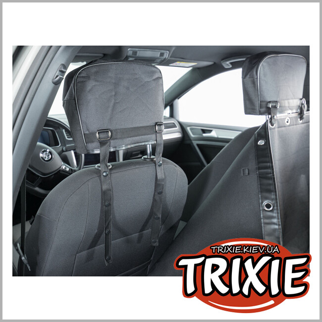 ТРИКСИ Украина - Защитный чехол Trixie 1324 для автомобильного сидения для животных раздельный черный полиэстер 145х160 см