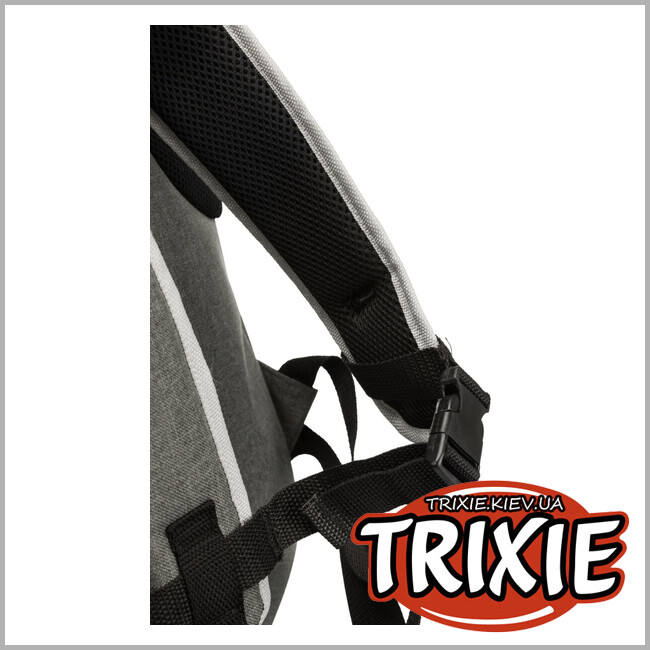 ТРИКСИ Украина - Сумка/рюкзак-переноска для животных Trixie 28850 "Dan", 34х44х26см, серый