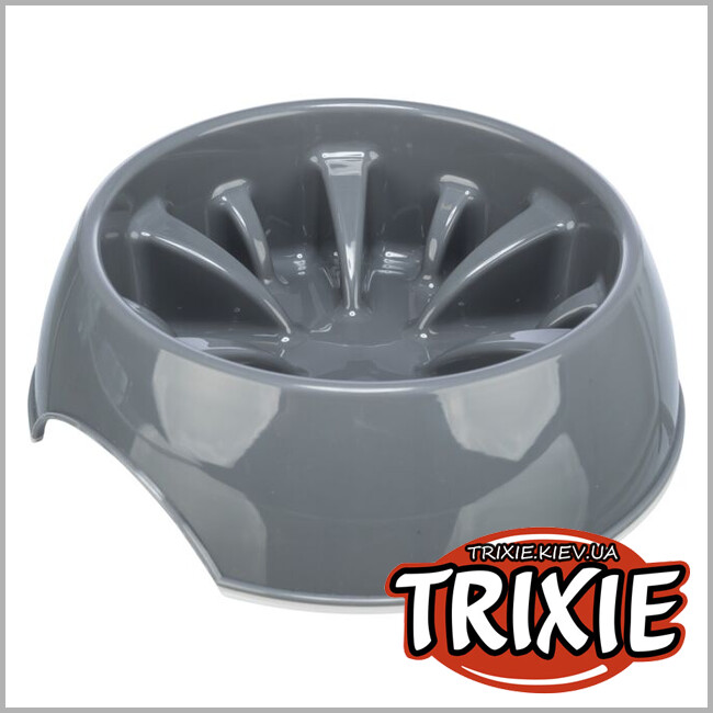 ТРИКСИ Украина - Пластиковая миска Trixie Slow Feeding Plastic Bowl (1,4 l/ 25cm)