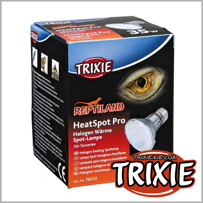 ТРИКСИ Украина - Лампа галлогенная TRIXIE - Heat Spot Pro для обогрева террариума (65 × 88 мм, 35Вт)