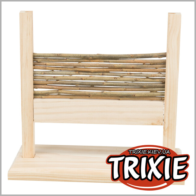 ТРИКСИ Украина - Набор для аджилли с кольцом для грызунов Trixie 61910 (дерево/ива), 28х26х11см