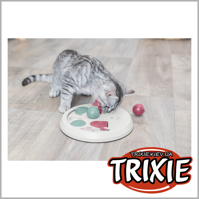 ТРИКСИ Украина - Игрушка Trixie 45892 Флип Борд для кошек интерактивная 23 см светло-серая вишневая розовая