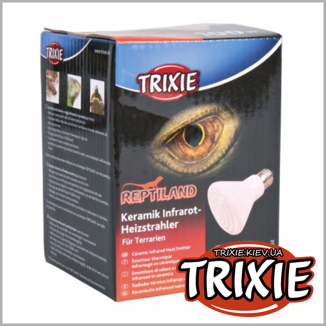 ТРИКСИ Украина - Инфракрасная керамическая лампа для террариума TRIXIE (Размер: 75х100мм, Производительность: 100Вт)