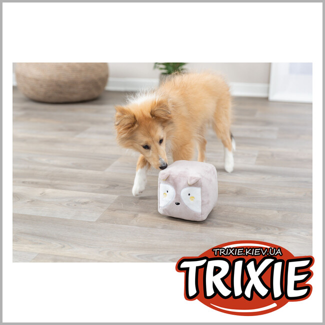 ТРИКСИ Украина - Игрушка Junior лисичка Trixie 36167 в форме куба (плюш), 13см