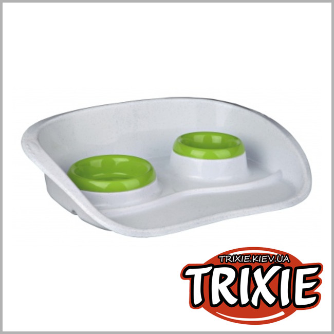 ТРИКСИ Украина - Миски на подставке для котов TRIXIE (2х0.9л)