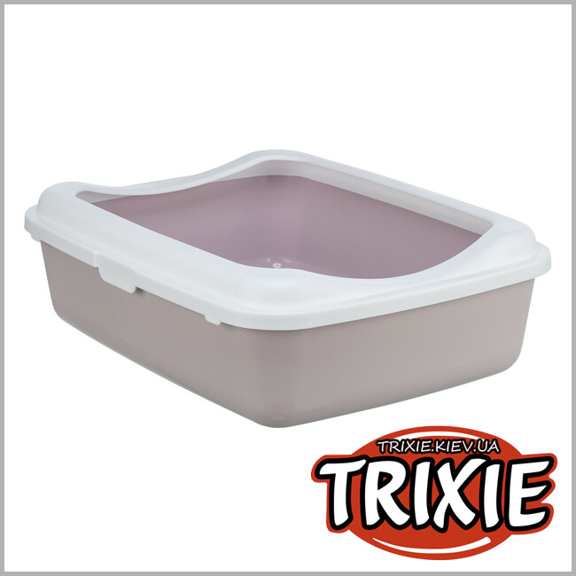 ТРИКСИ Украина - Туалет для кота Trixie 40186 "Classic", 37х15х47см, сиреневый/белый