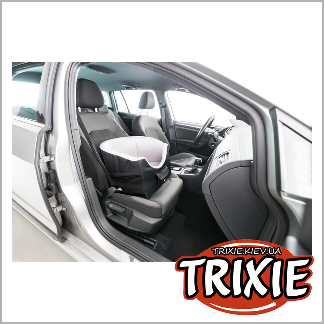 ТРИКСИ Украина - Автокресло для собак,Trixie 13176 45х39х42см, черный/серый