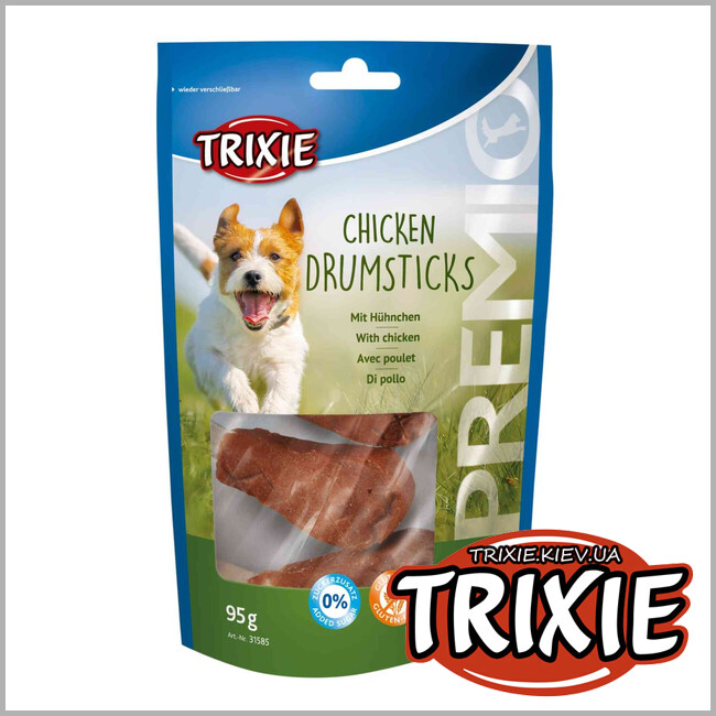 ТРИКСИ Украина - Лакомство для собак Trixie 31585 PREMIO Chicken Drumsticks кости с курицей 95г