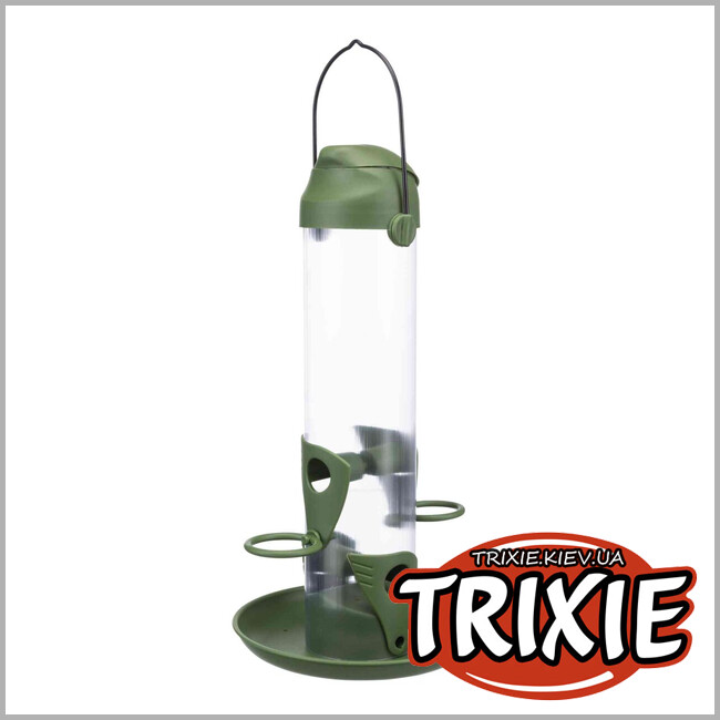 ТРИКСИ Украина - Кормушка для птиц Trixie 55625 (пластик), 750мл/29см