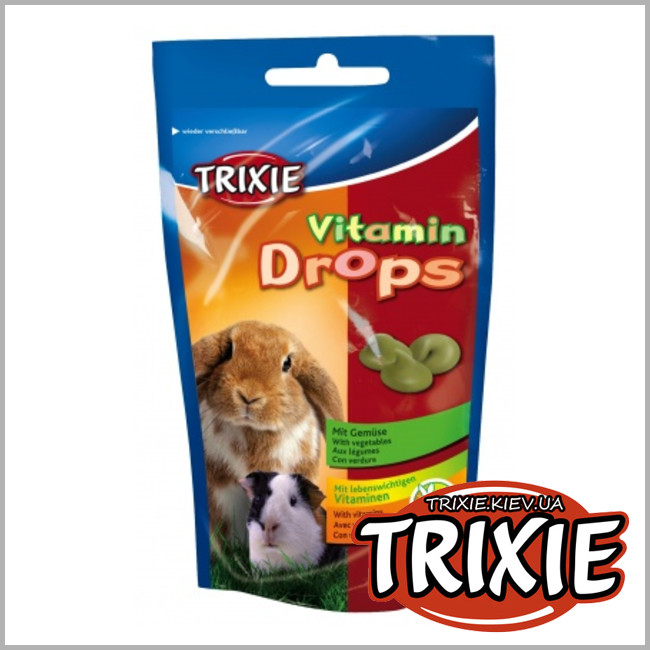 ТРИКСИ Украина - Витаминные дропсы для грызунов TRIXIE (Вкус: овощи 72g)