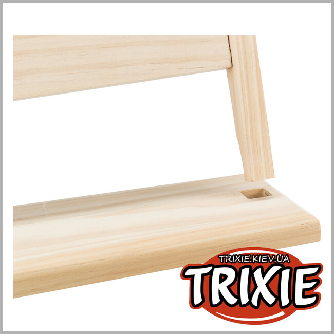 ТРИКСИ Украина - Набор для аджилли с кольцом для грызунов Trixie 61910 (дерево/ива), 28х26х11см