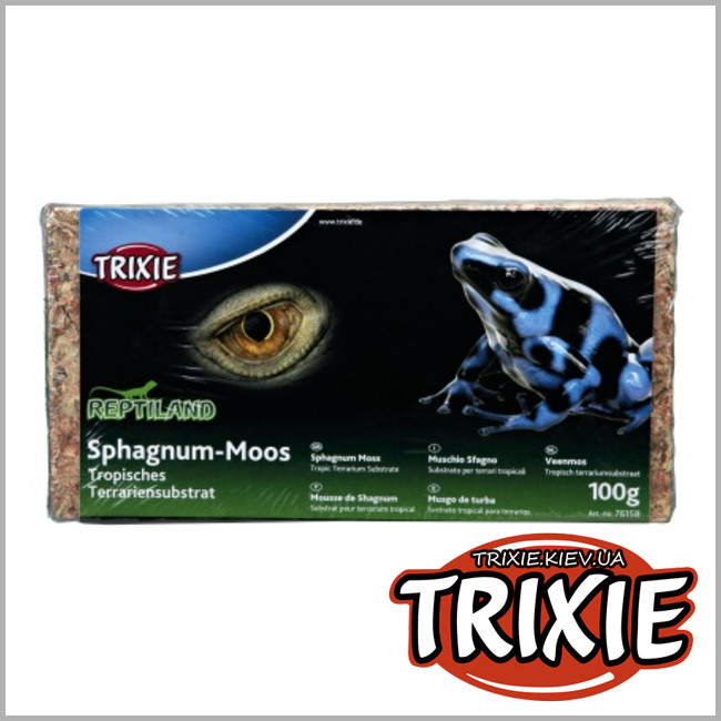 ТРИКСИ Украина - Торфяной наполнитель мох для террариума Trixie Sphagnum Moss (Мох сфагнум 100g / 4.5 L )