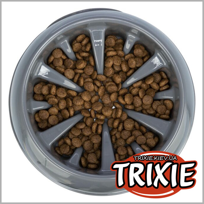 ТРИКСИ Украина - Пластиковая миска Trixie Slow Feeding Plastic Bowl (1,4 l/ 25cm)
