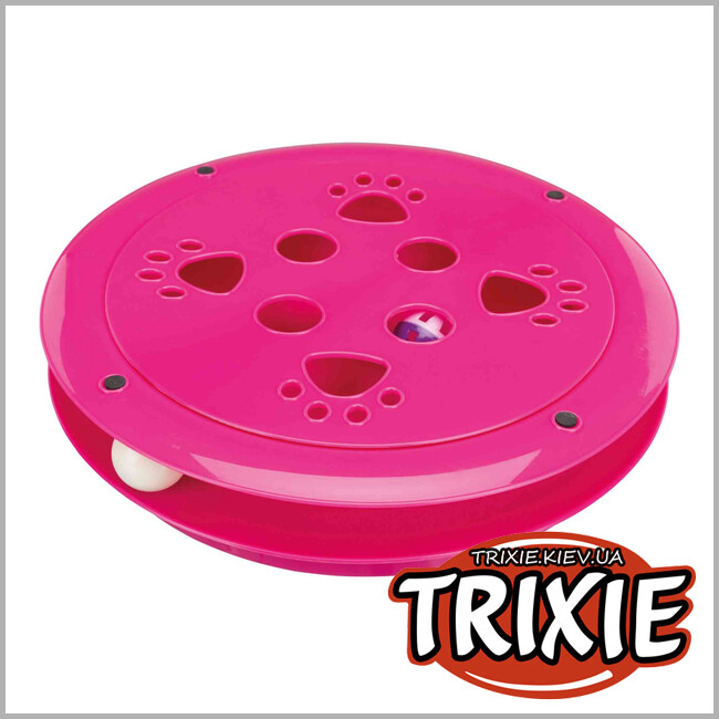 ТРИКСИ Украина - Игрушка для кота TRIXIE Scratch & Catch с драпаком (35х7 см, розовый)