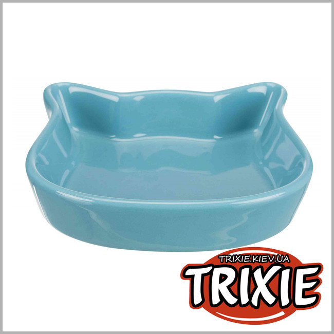 ТРИКСИ Украина - Керамическая миска в форме головы кошки (0.25L / 12cm)