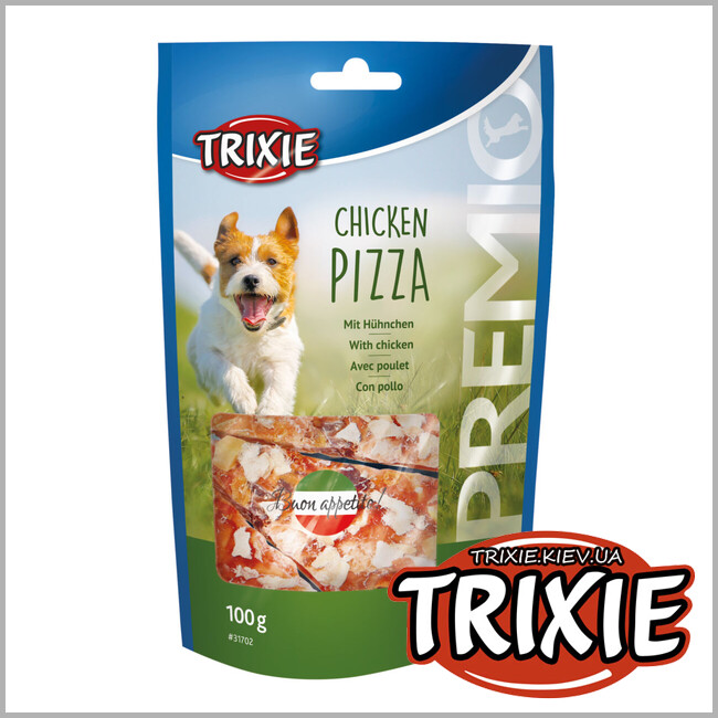 ТРИКСИ Украина - Лакомство для собак Trixie 31702 Premio Chicken Pizza пицца с курицей 100г