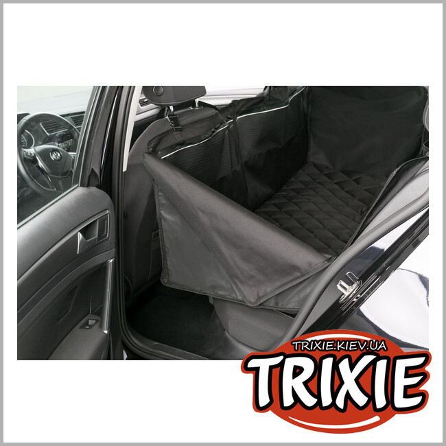 ТРИКСИ Украина - Защитный чехол Trixie 13203 для автомобильного сиденья с высокими бортами черный полиэстер 130х155 см