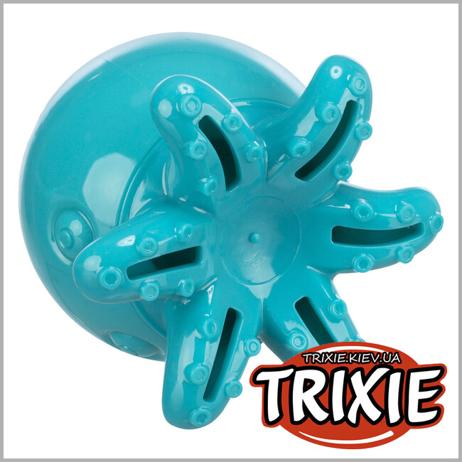 ТРИКСИ Украина - Игрушка-осьминог Trixie 34933 для лакомства, ТПГ, 11см