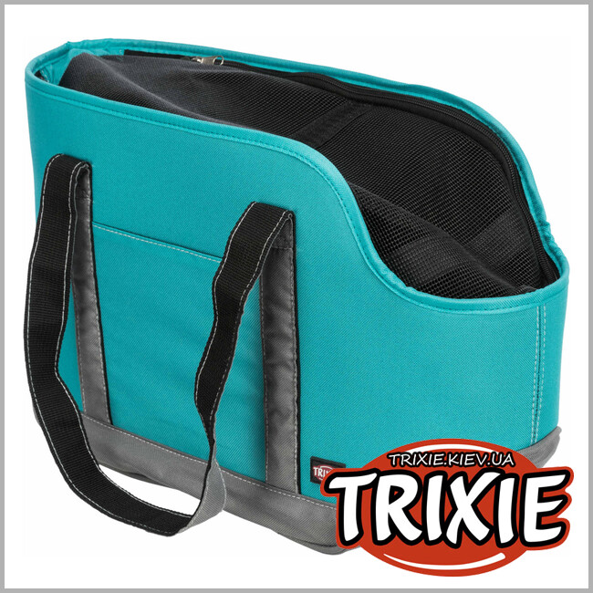ТРИКСИ Украина - Сумка переноска Trixie Alea Carrier (бирюзово серая 16*20*30 cm )