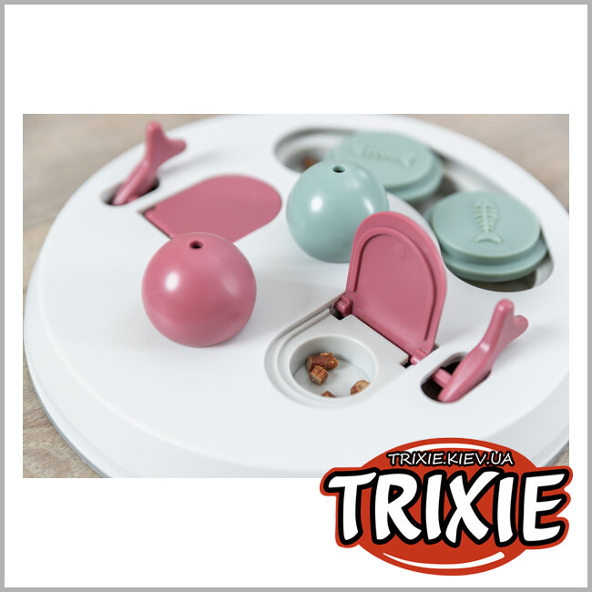 ТРИКСИ Украина - Игрушка Trixie 45892 Флип Борд для кошек интерактивная 23 см светло-серая вишневая розовая