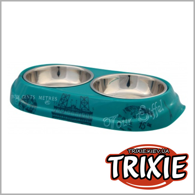 ТРИКСИ Украина - Миска для кошки TRIXIE - Paris (Размер: 2х0.15л/10см)