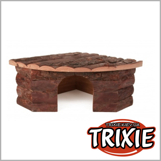 ТРИКСИ Украина - Угловой домик для грызунов TRIXIE - Jesper (Размер: 42х30х15см)