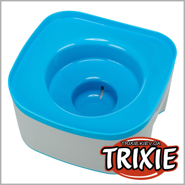 ТРИКСИ Украина - Миска для путешествий Trixie 24601 "Strong", 21х11х21см, темно-серый/петроль
