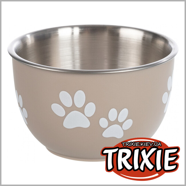 ТРИКСИ Украина - Миска с крышкой TRIXIE (металл/пластик, 0.35л/11см)