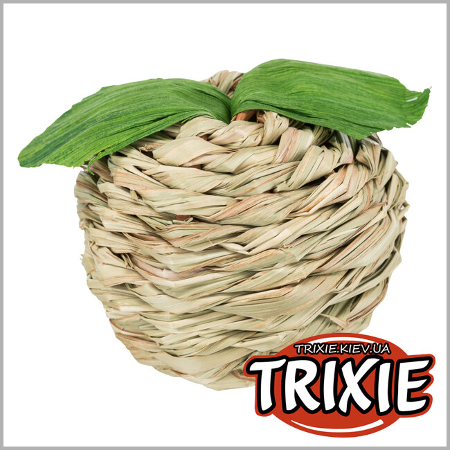 ТРИКСИ Украина - Игрушка-яблоко для мелких грызунов TRIXIE (трава, 7см)