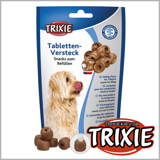 ТРИКСИ Украина - Лакомство для собак Trixie 25841 с отверстием для таблеток 100 г