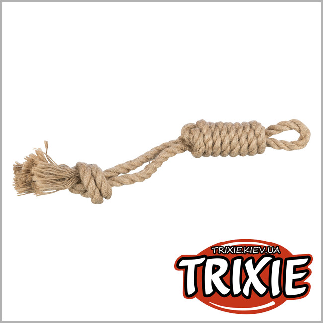 ТРИКСИ Украина - Веревочный цилиндр для собак на катании Trixie 34888 (конопля/хлопок), 35см