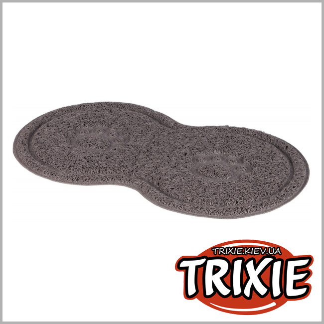 ТРИКСИ Украина - Коврик под миску TRIXIE (PVC не скользит 46*26cm серый)