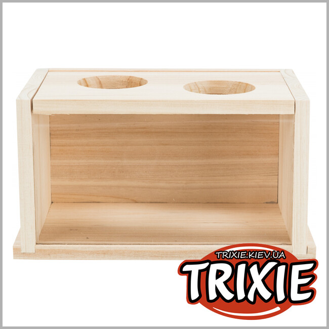 ТРІКСІ Україна - Ванна для піску для мишей/хом'яків Trixie (дерево, 22х12х12см)