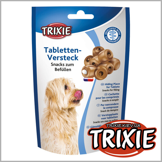 ТРИКСИ Украина - Лакомство для собак Trixie 25841 с отверстием для таблеток 100 г