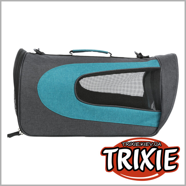 ТРИКСИ Украина - Сумка-переноска Alina-TRIXIE (27х27х52см,антрацит/петроль)
