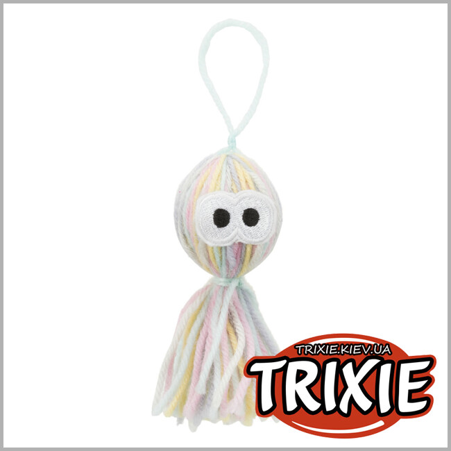 ТРИКСИ Украина - Игрушка для животных осьминог с колокольчиком Trixie 45716 (полиэстер), 12см