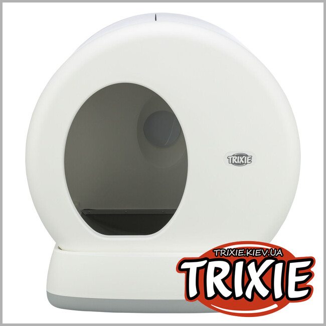 ТРИКСИ Украина - Туалет Trixie 40040 для кота "Self-Cleaning", самоочищающийся, 53х55. 5х52см, белый