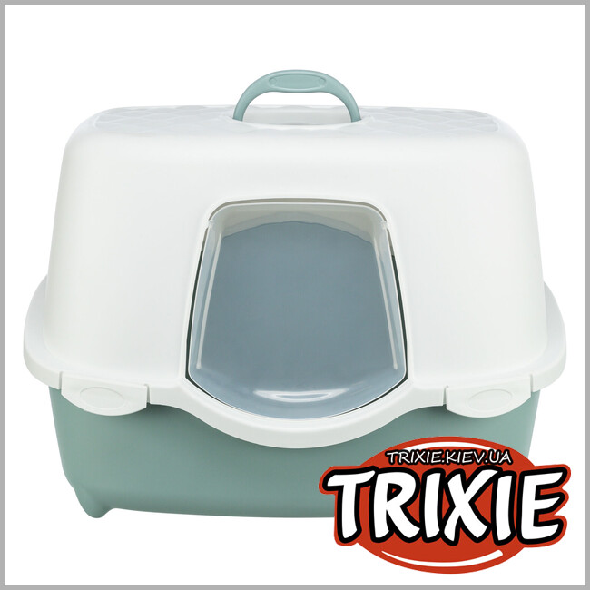 ТРИКСИ Украина - Туалет-домик Trixie 40570 для кота "Davio Top", 56х39х39см, зеленый/белый