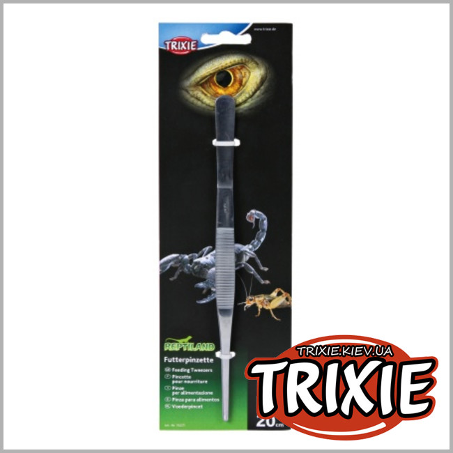 ТРІКСІ Україна - Щипці для годування рептилій Trixie Feeding Tweezers (прямі 20см)